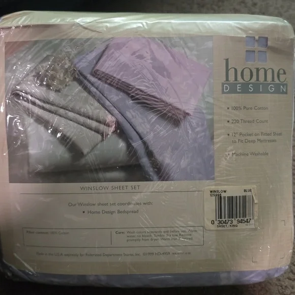 Home Design king sheet set - Picture 3 of 5